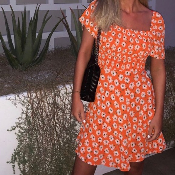 Zara Dresses & Skirts - Zara orange summer dress